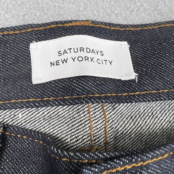 NWT‎ Saturdays NYC Charlie Skinny Slim Fit Raw Indigo Mid Rise Denim Jeans 29x32 - Picture 13 of 16